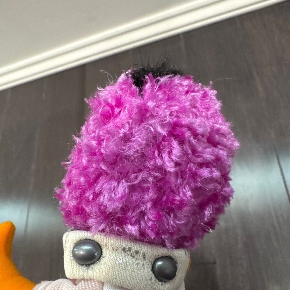 2004 Jim Henson The Muppets Sababa Toy 9in Purple and Orange Stuffed Animal Toy - Picture 5 of 6
